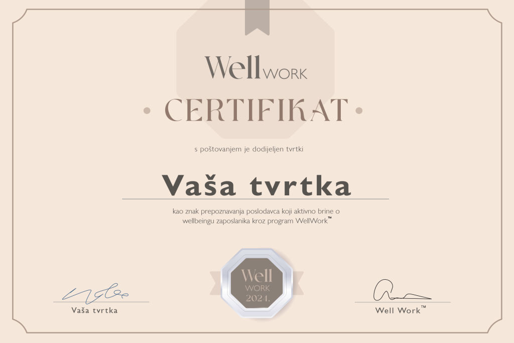 WellWork_Certifikat_Vaša-tvrtka